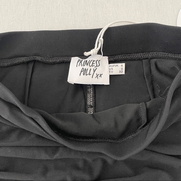 NWT Princess Polly Zulu Mini Skirt Black - Picture 7 of 8